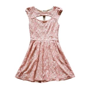 Fit & Flare Cutout exposed zipper minidress